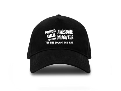 Proud Dad Of Daughter Baseball Cap Father's Day Birthday Gift For Men
