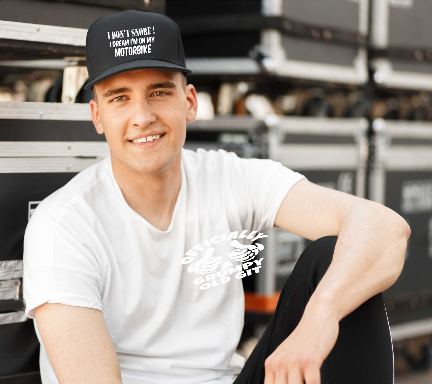 I Dream Of Motorbikes Baseball Cap Biker Lover Gift For Men & Ladies