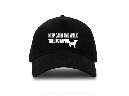 Keep Calm Walk The Jackapoo Baseball Cap Dog Lovers Gift For Men & Ladies