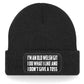 Old Welsh Git Don't Give A Toss Beanie Hat Funny Birthday Gift For Men & Ladies