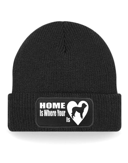 Home Is Where The Labradoodle Is Beanie Hat Dog Lovers Gift For Men & Ladies