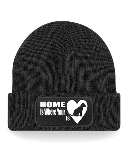 Home Is Where The Labrador Is Beanie Hat Dog Lovers Gift For Men & Ladies