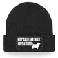 Keep Calm & Walk Norfolk Terrier Beanie Hat Dog Lovers Gift For Men & Ladies