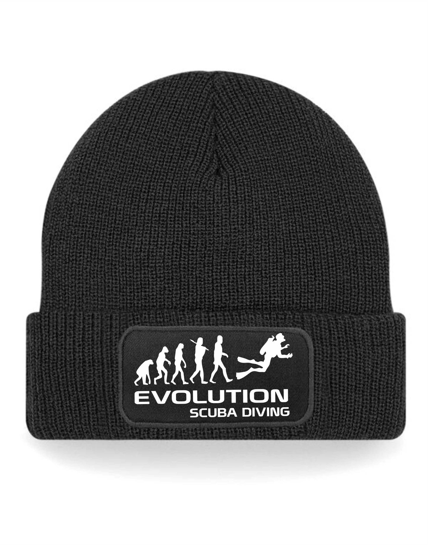 Evolution Of Scuba Diving Beanie Hat Pony Sport Birthday Gift For Men & Ladies