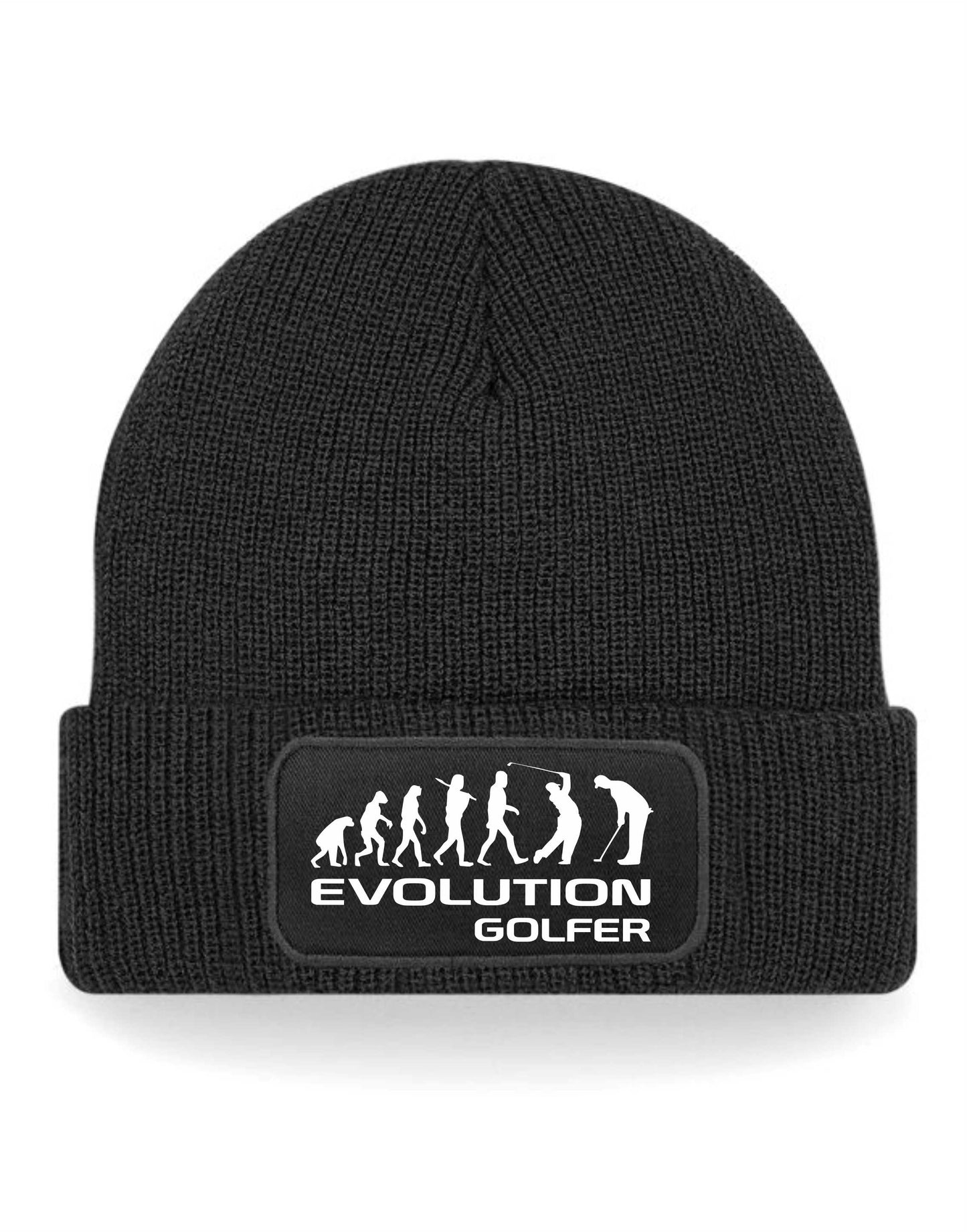 Evolution Of A Golfer Beanie Hat Golfing Birthday Gift For Men & Ladies