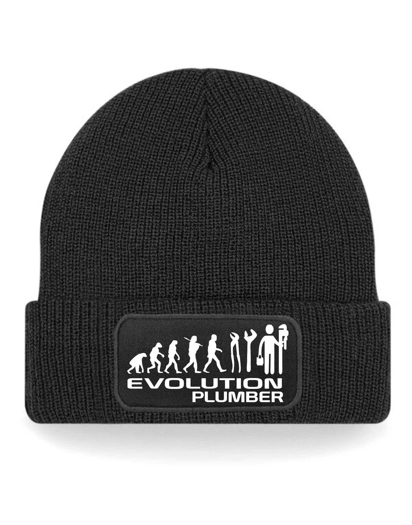 Evolution Of A Plumber Beanie Hat Work Related Gift For Men & Ladies
