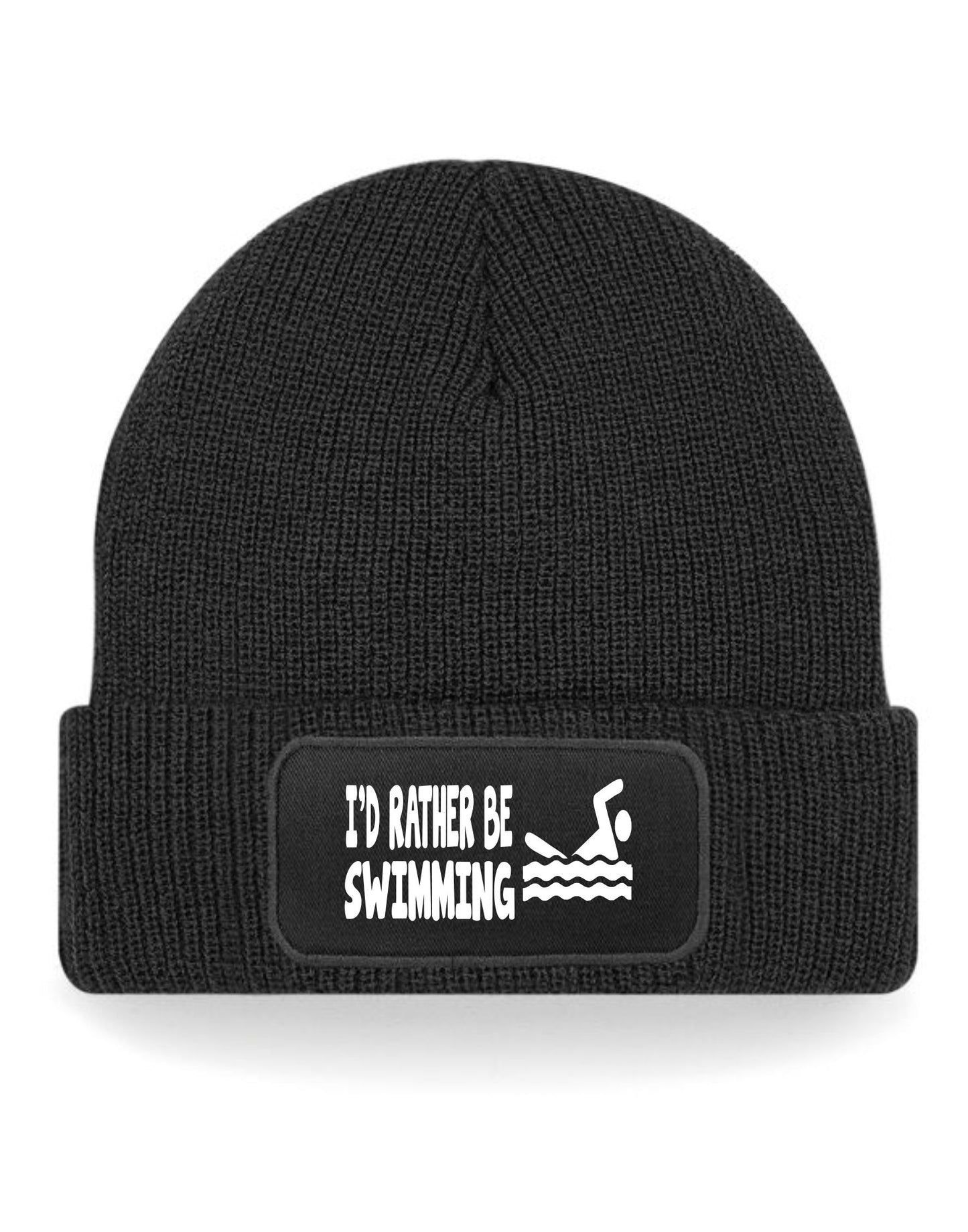 I'd Rather Be Swimming Beanie Hat Perfect Gift  For Any Swimmers For Men & Women
