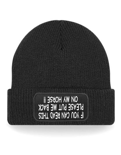 If You Can Read This Horse Riding Beanie Hat Gift Idea for Horse Lovers