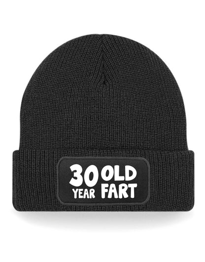 30 Year Old Fart Beanie Hat 30th Birthday Gift For Men & Ladies