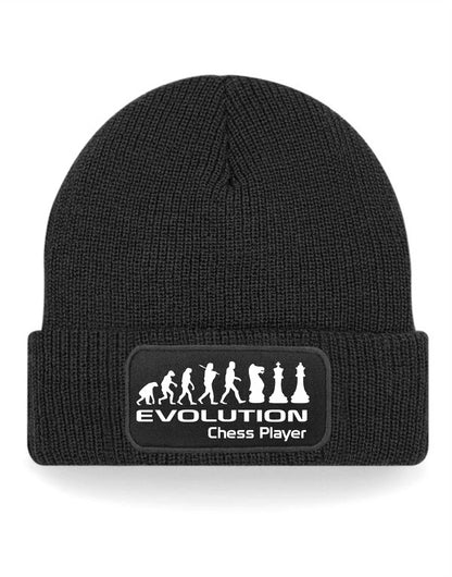 Evolution Of Chess Player Beanie Hat Hobby Birthday Gift For Men & Ladies