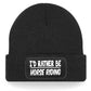 I'd Rather Be Horse Riding Beanie Hat Gift For Lovers Of Horses Unisex