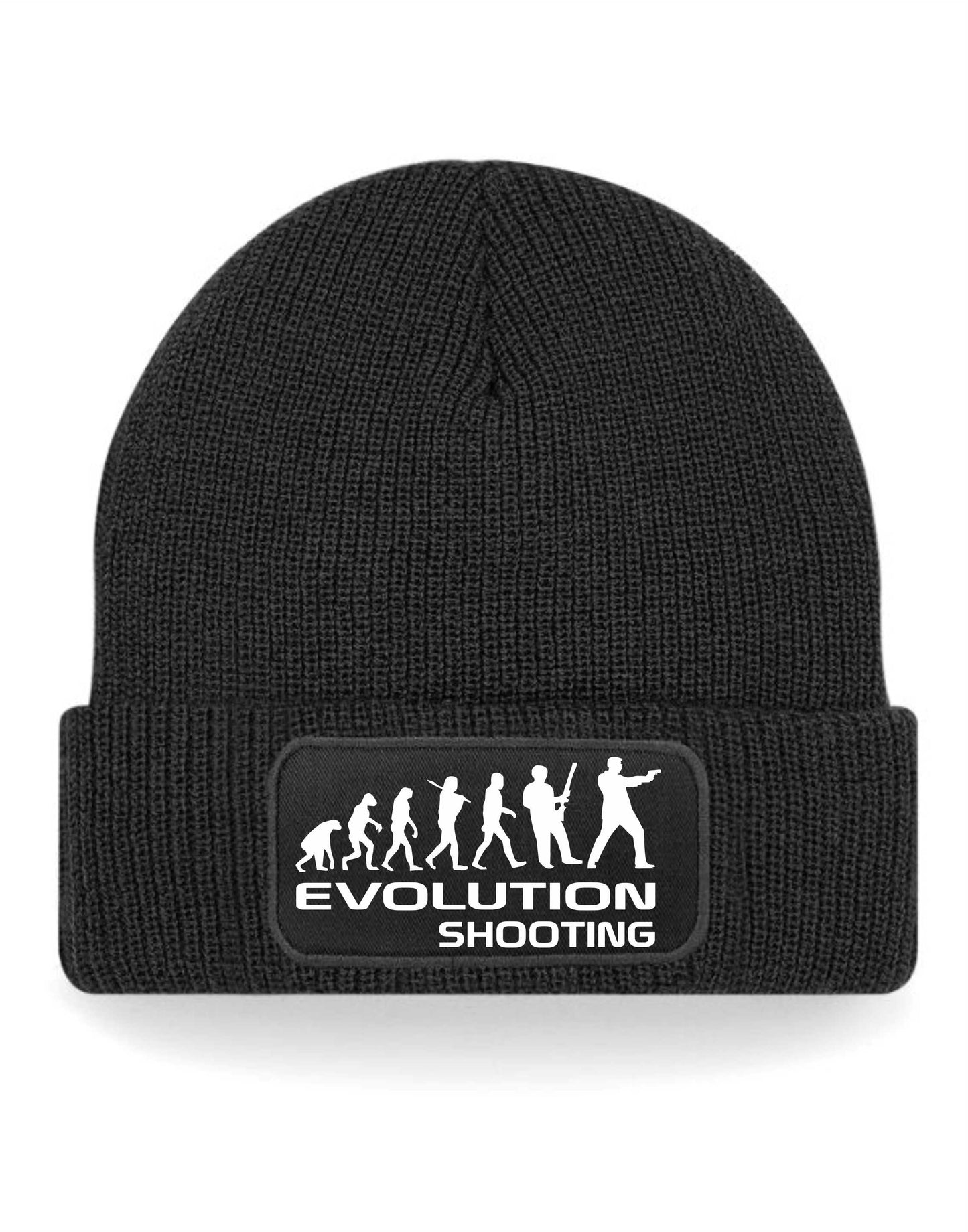 Evolution Of Shooting Beanie Hat Clay Pigeon Gift For Men & Ladies