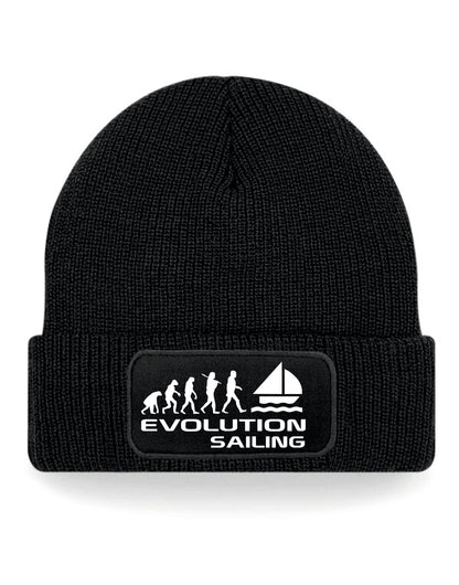 Evolution Of Sailing Beanie Hat Sport Hobby Birthday Gift For Men & Ladies
