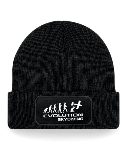 Evolution Of Sky Diving Beanie Birthday Gift Great For Men & Women
