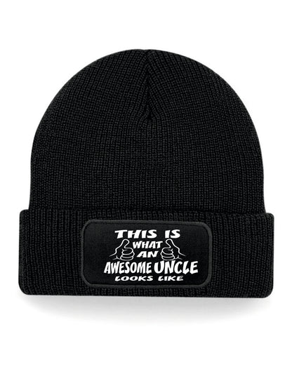 This Is What Awesome Uncle Looks Like Beanie Birthday Gift Great For Men
