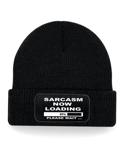 Sarcasm Loading Beanie Slogan Funny Birthday Gift Great For Men & Women