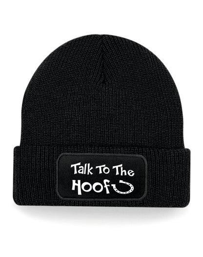 Talk To The Hoof Beanie Hat Horse Riding Gift Great For Men & Women