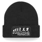 Evolution Of A Footballer Beanie Hat Sports Hobbies Birthday Gift Men & Ladies