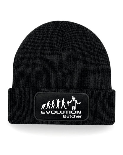 Evolution Of A Butcher Beanie Hat Birthday Gift Great For Men & Ladies