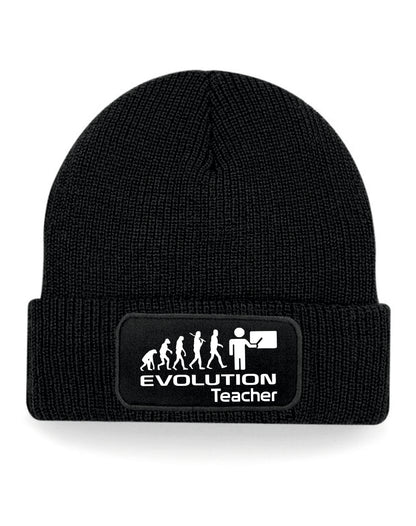Evolution Of A Teacher Beanie Hat Birthday Gift Great For Men & Ladies
