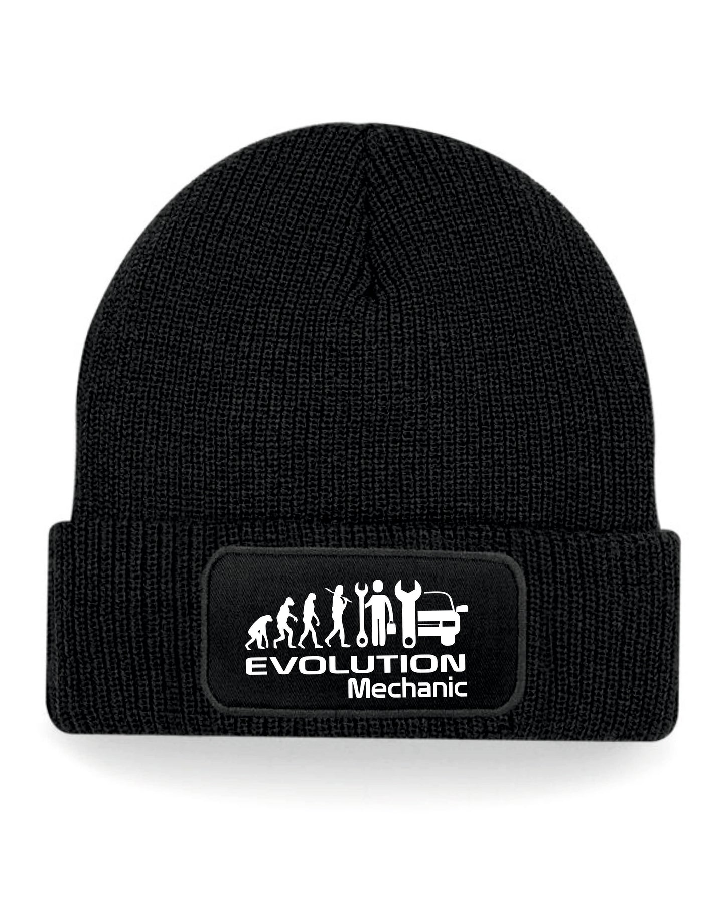 Evolution Of A Mechanic Beanie Hat Birthday Gift Great For Men & Ladies