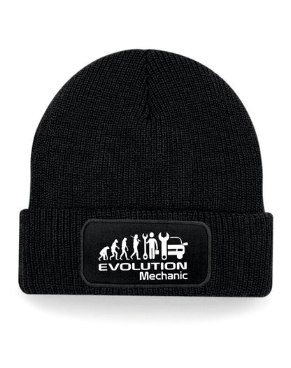 Evolution Of A Mechanic Beanie Hat Birthday Gift Great For Men & Ladies