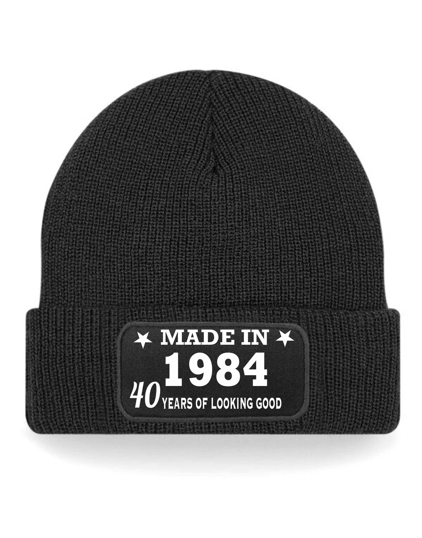40th Birthday Made In 1984 Beanie Hat Gift for 40 Year Old For Men & Ladies