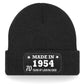 70th Birthday Made In 1954 Beanie Hat Gift for 70 Year Old For Men & Ladies