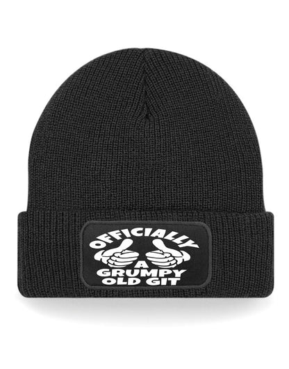 Officially A Grumpy Old Git Beanie Hat Birthday Father's Day  Gift For Men