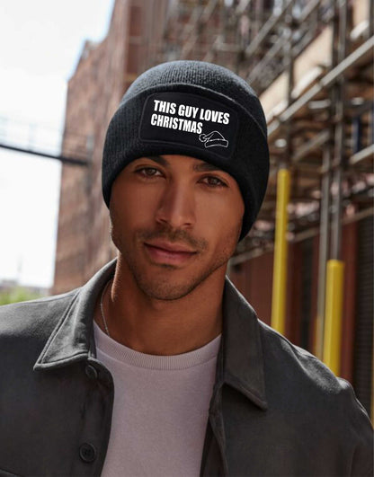 This Guy Loves Christmas Beanie Hat Great Christmas Gift For Men
