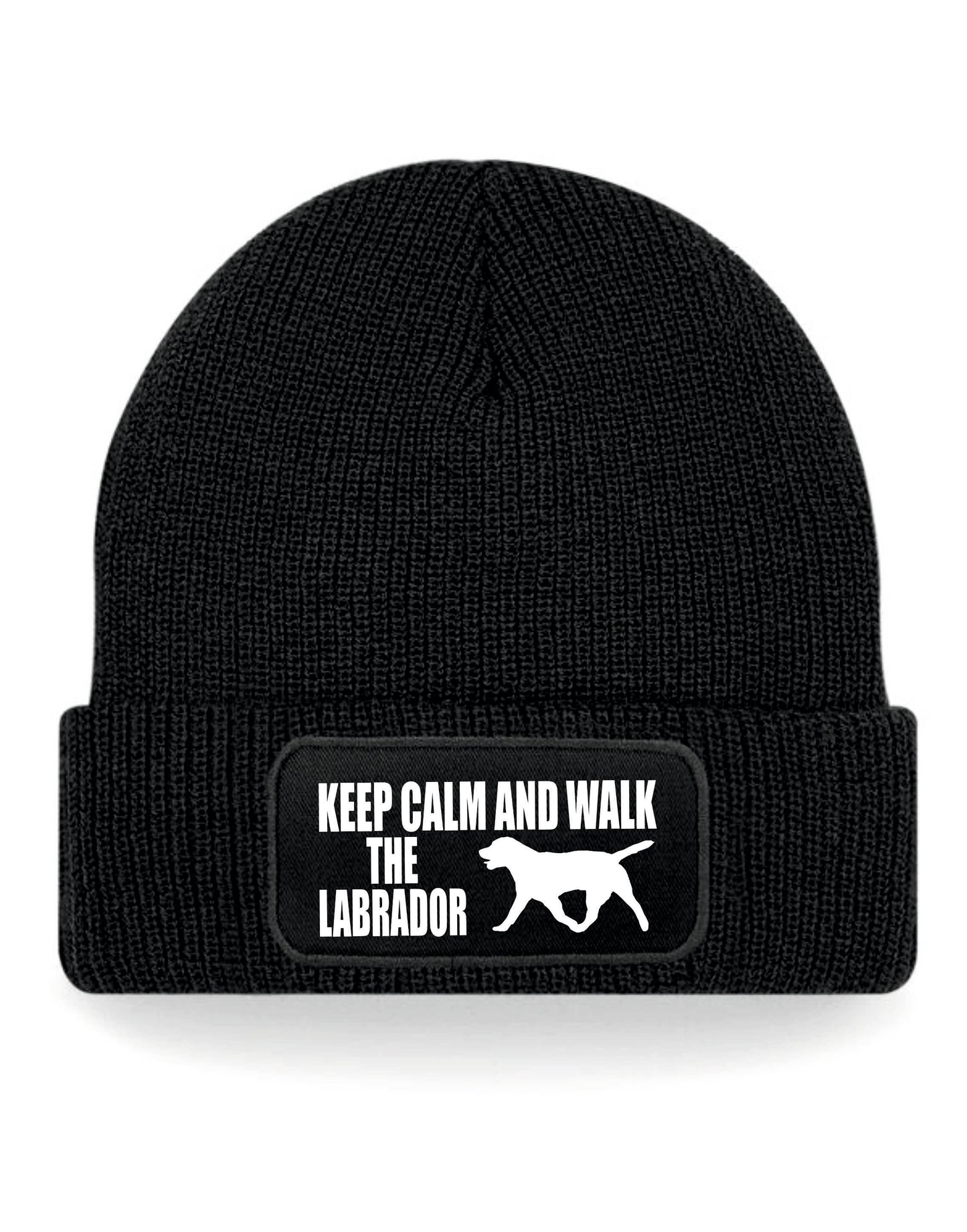 Keep Calm & Walk Labrador Beanie Hat Dog Lovers Gift Great For Men & Ladies