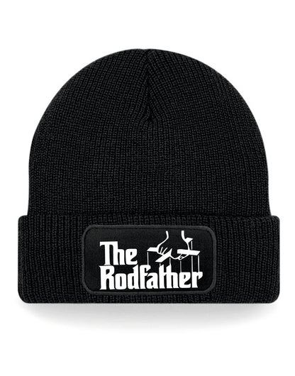 The Rodfather Beanie Hat Birthday Gift For Anglers For Men & Ladies