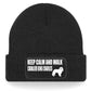 Keep Calm & Walk King Charles Cavalier Beanie Hat Dog Lovers Gift Men & Ladies