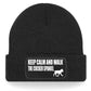 Keep Calm Walk The Cocker Spaniel Beanie Hat Dog Lovers Gift For Men & Ladies
