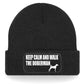 Keep Calm Walk The Doberman Beanie Hat Dog Lovers Gift For Men & Ladies