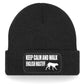 Keep Calm & Walk English Mastiff Beanie Hat Dog Lovers Gift For Men & Ladies