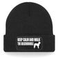 Keep Calm Walk The Goldendoodle Beanie Hat Dog Lovers Gift For Men & Ladies