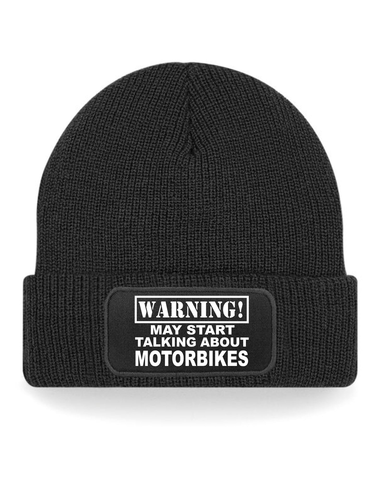 May Talk About Motorbikes  Beanie Hat For Lovers Of Biking Unisex Hat