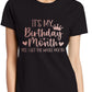 It's My Birthday Month Ladies T-Shirt Birthday Gift Womens Tee In Rose Gold