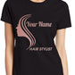 Personalised Ladies T-Shirt Hair Stylist Any Name Work Tee For Hairdresser