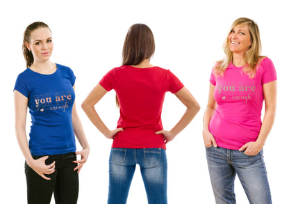 You Are Enough Metal Awareness Self Love Womens T-Shirt Tee
