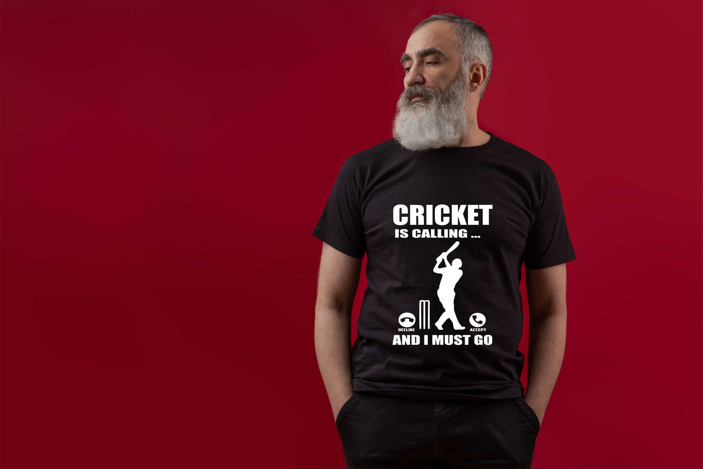Cricket Is Calling T-Shirt Funny Slogan Birthday Men Man's Tee