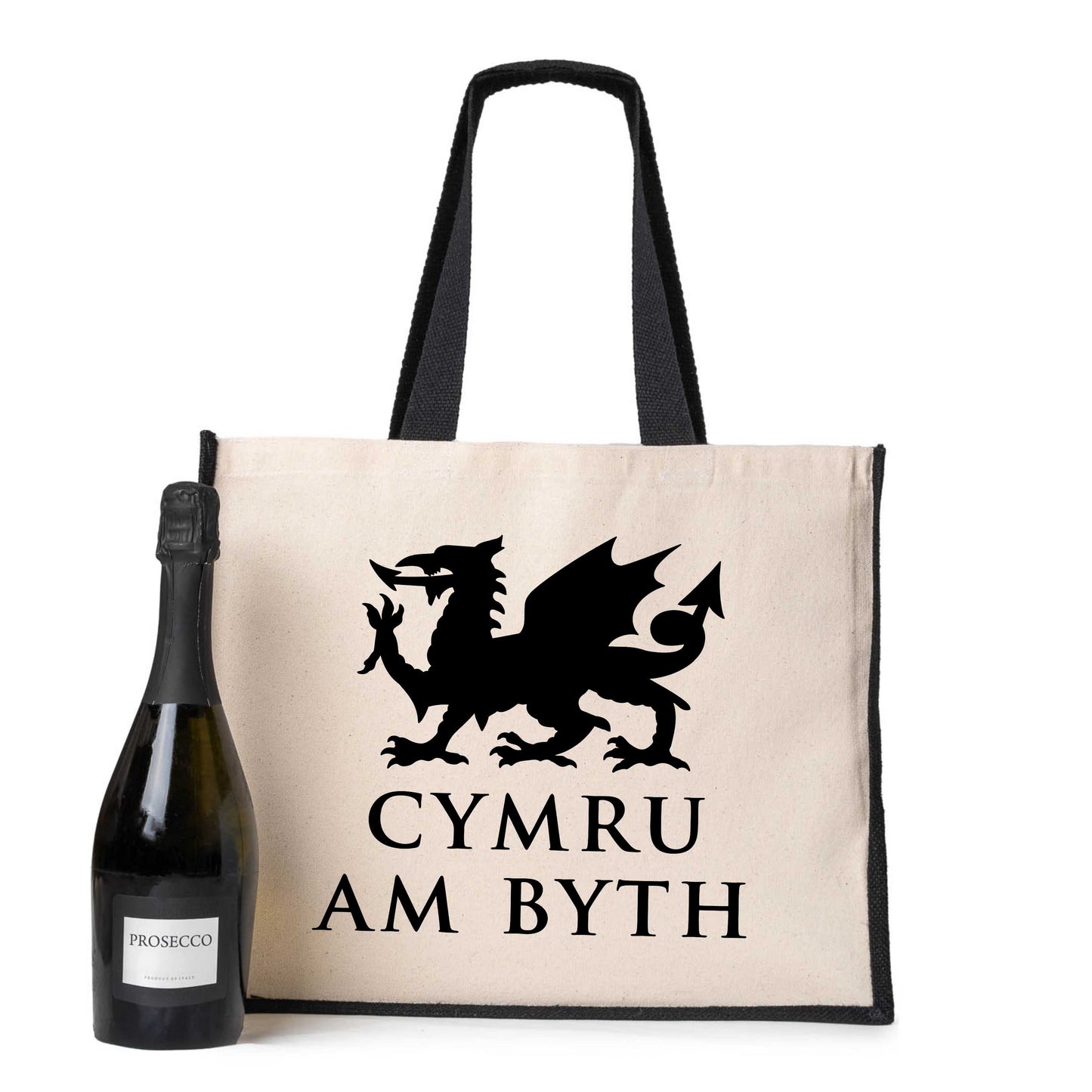 Cymru Am Byth Welsh Dragon Tote Bag Wales Ladies Canvas Shopper