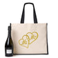 Mr & Mrs Tote Bag Wedding Gift Hen Party Idea Jute Canvas Shopper