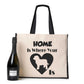 Home Is Where The Cockapoo Is Tote Bag Dog Lovers Ladies Canvas Shopper