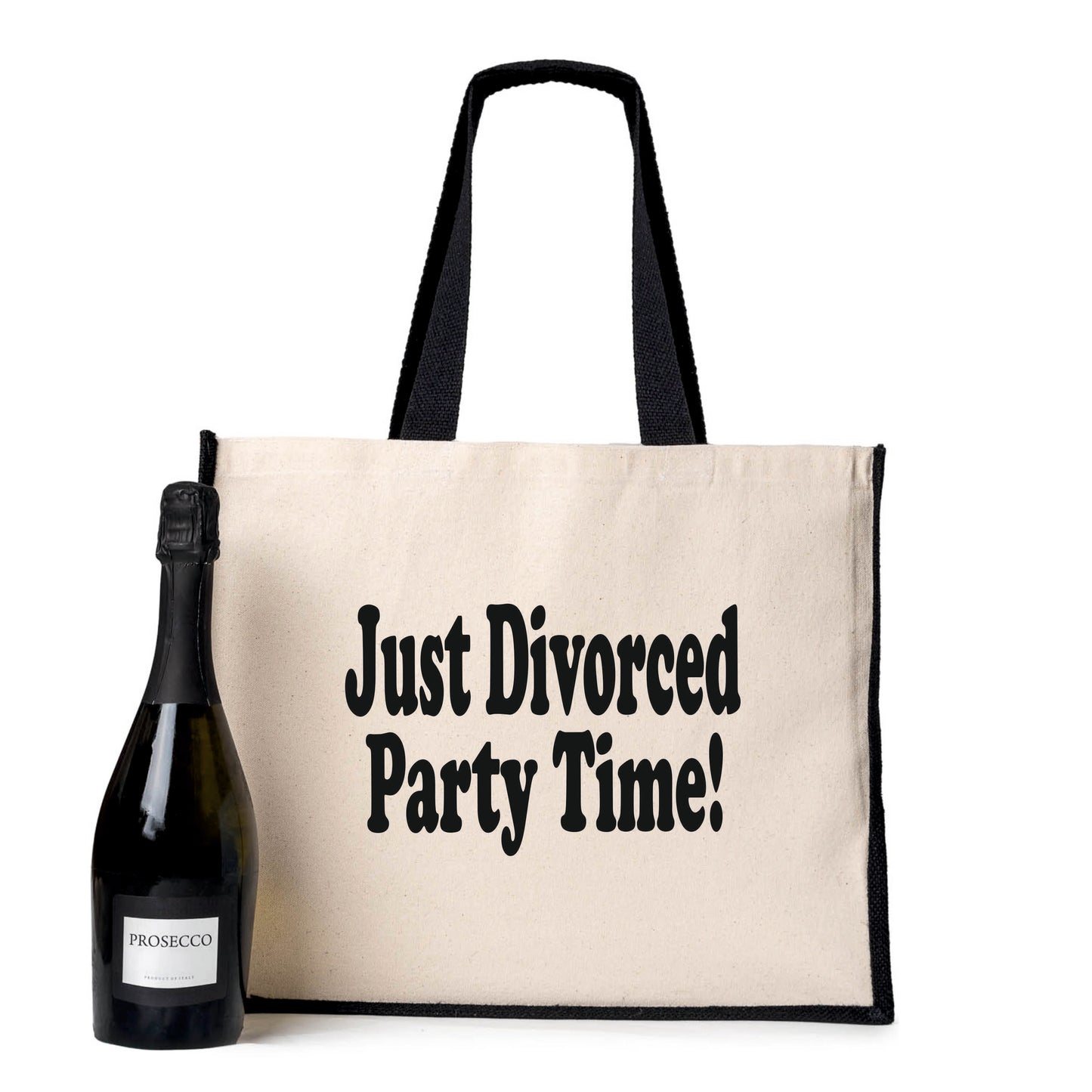 Just Divorced Tote Bag Funny Birthday Gift For Ladies Canvas Shopper