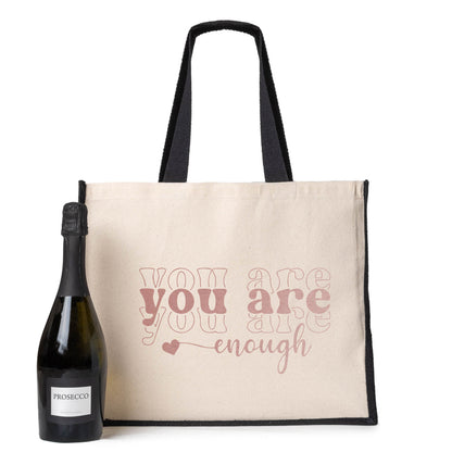 You Are Enough Tote Bag Ladies Canvas Shopper Self Love