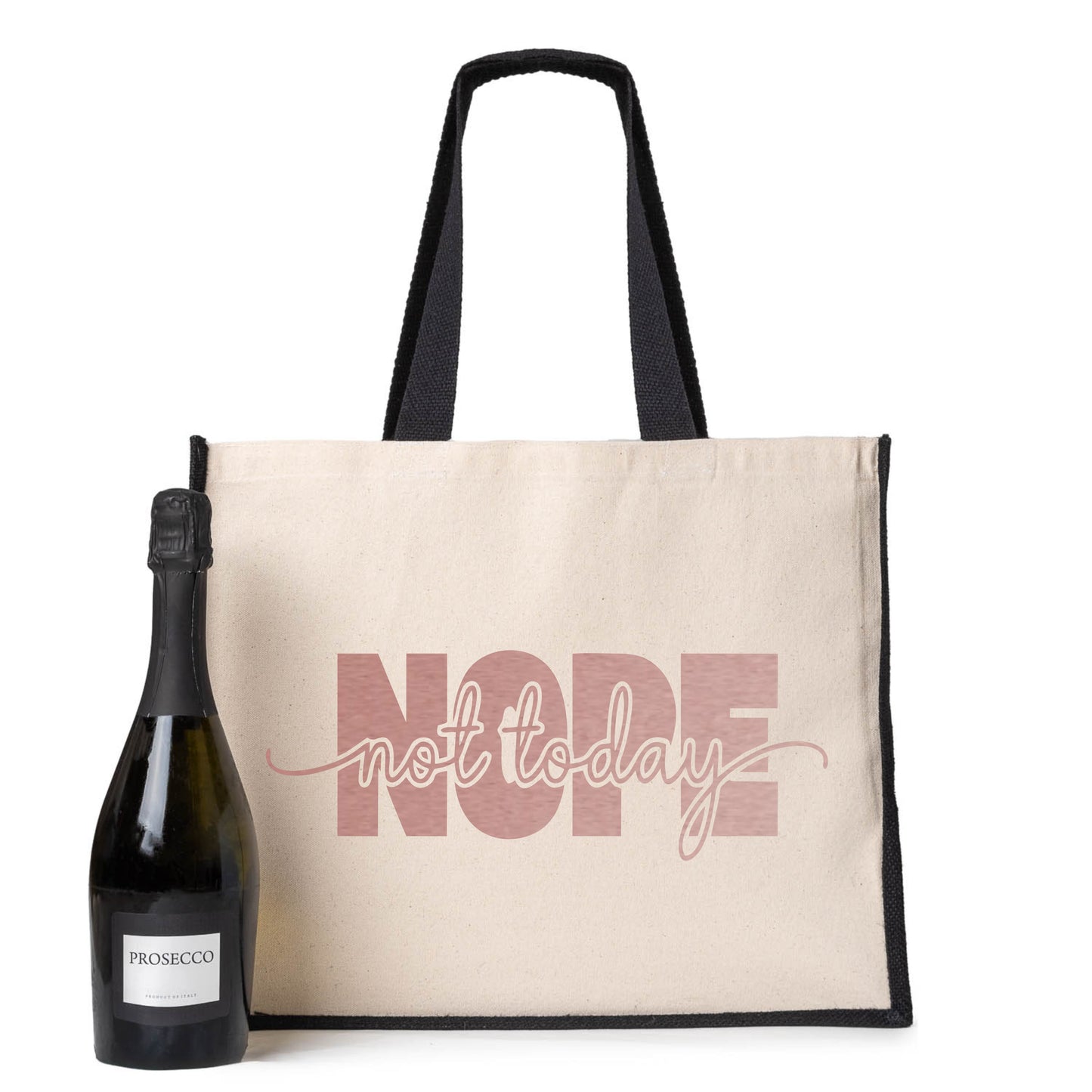 Nope Not Today Tote Bag Ladies Canvas Shopper Self Love