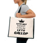Keep Calm & Gallop Tote Bag Horse Riding Gift For Ladies Canvas Shopper