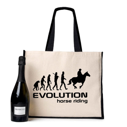 Horse Riding Tote Bag Birthday Horse Pony Gift For Ladies Canvas Shopper